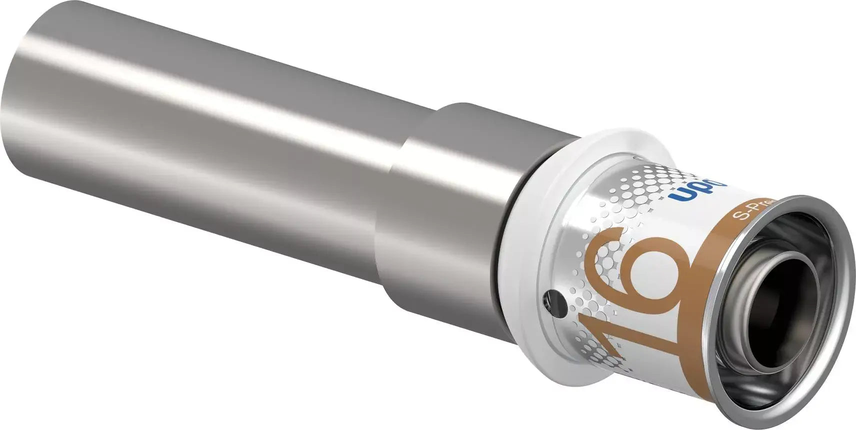 Uponor S-Press PLUS Overgang 16×15 CU (1070615) – messing overgangsfitting van persleiding naar koper, OnlineGO