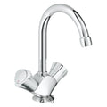 GROHE Costa L wastafelmengkraan 21337001 met ketting in chroom – tweegreeps klassiek design – OnlineGo.nl