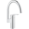 GROHE Eurosmart keukenmengkraan 33202003 met hoge C-uitloop in chroom – stijlvolle keukenkraan verkrijgbaar bij OnlineGo.nl