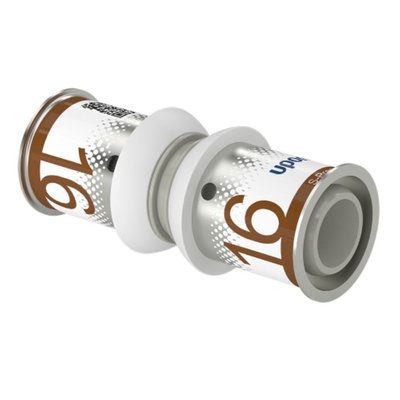 Uponor S-Press PLUS PPSU Koppeling 16×16 mm (1039933) – duurzame perskoppeling voor leidingverbindingen, OnlineGO