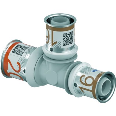 Uponor S-Press PLUS PPSU T-Stuk 20×16×16 mm (1039949) – duurzame aftakfitting voor leidingsystemen, OnlineGO
