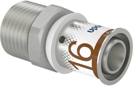 Uponor S-Press PLUS puntstuk 16-Rp½″MT – pers naar buitendraad ½″ (1070502)