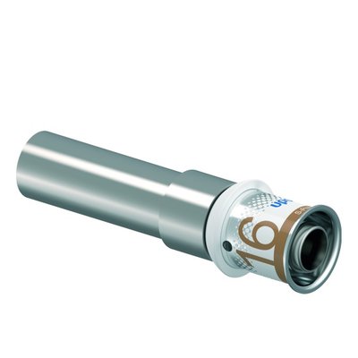 Uponor S-Press PLUS Overgang 16×15 CU (1070615) – messing overgangsfitting van persleiding naar koper, OnlineGO