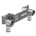 Uponor S-Press PLUS Gemini 16×1/2BI 150 mm – dubbele messing muurplaat voor kranen, OnlineGO