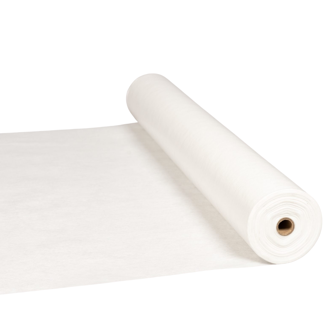 Wit zelfklevend afdekvlies rol - 67cm breed x 37,3 strekkende meter - vloeistofdichte vloerbescherming - Onlinego.nl