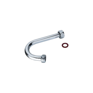 Stijgpijpje chroom – ½" wartel × ½" buitendraad