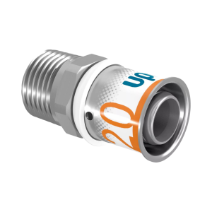 Puntstuk 20mm pers × ½" buitendraad