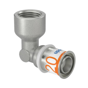 Knie 90° 20mm pers × ½" binnendraad
