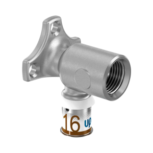 Muurplaat extra lang 16mm pers × ½" binnendraad