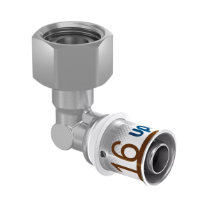 Koppeling 16mm pers × ½" binnendraad
