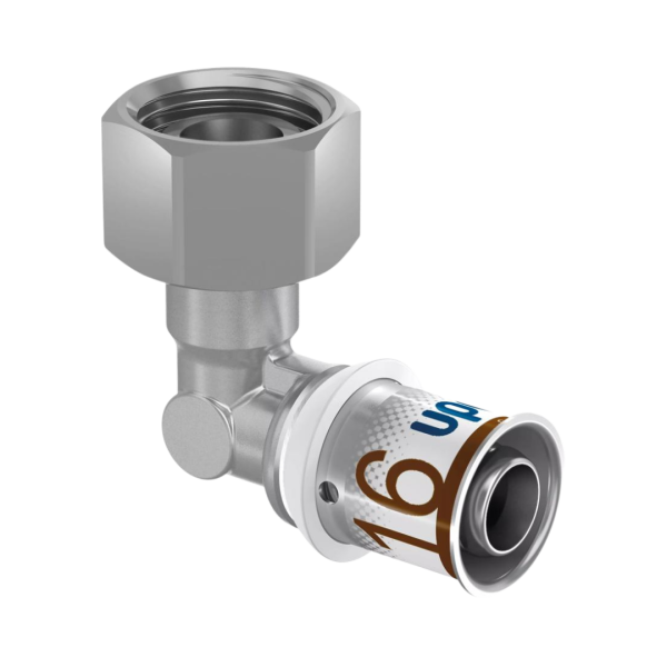 Uponor Koppeling 16mm pers × ½" binnendraad