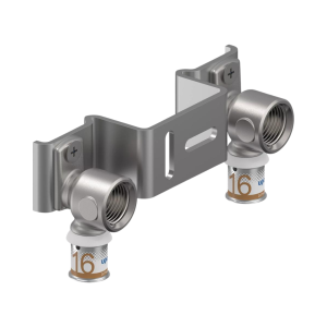 Dubbele muurplaat 16mm pers × ½" binnendraad – 120mm