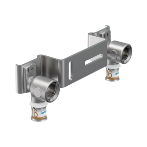 Dubbele muurplaat 16mm pers × ½" binnendraad – 150mm